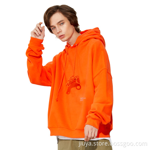100% Cotton Men Printing  Sport Cool Hoodie Top